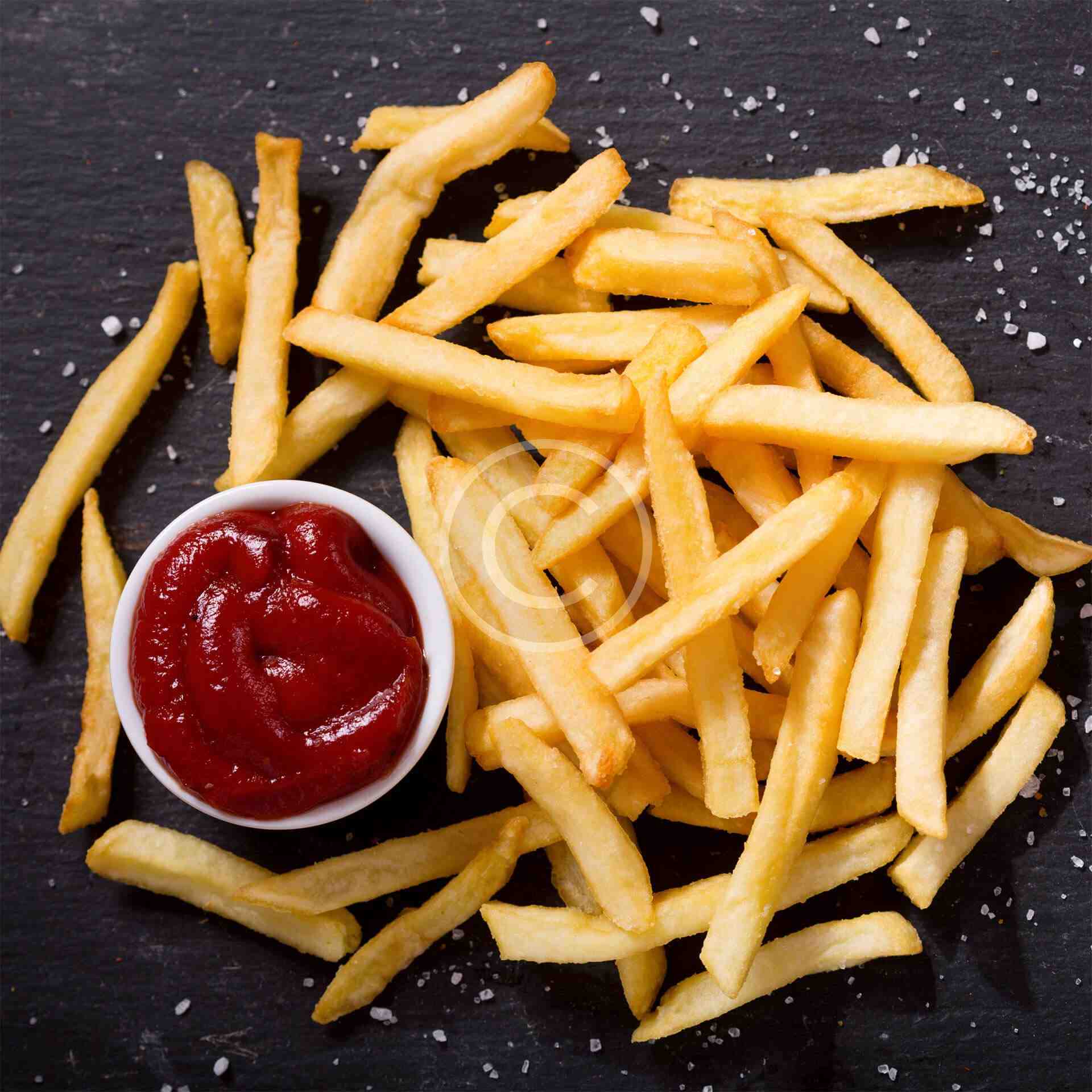 Hot french fries